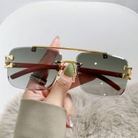 Simple Style Classic Style Color Block Ac Square Frameless Women's Sunglasses sku image 6