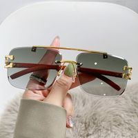 Simple Style Classic Style Color Block Ac Square Frameless Women's Sunglasses main image 3