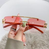 Simple Style Classic Style Color Block Ac Square Frameless Women's Sunglasses main image 1