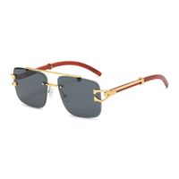 Simple Style Classic Style Color Block Ac Square Frameless Women's Sunglasses main image 2
