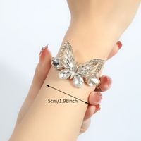 Großhandel Schmuck Einfacher Stil Klassischer Stil Schmetterling Legierung Zirkon Inlay Armbänder sku image 1