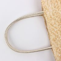 Women's Large Polyester Cotton Straw Letter Heart Shape Basic Beach String Straw Bag main image 5