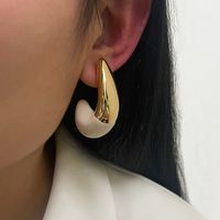 1 Pair Exaggerated Simple Style Geometric Enamel Copper 14K Gold Plated Ear Studs main image 4