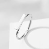 316L Stainless Steel  Simple Style Solid Color Rings main image 2