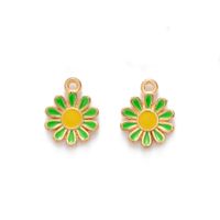 10 Pcs/package Sweet Daisy Alloy Enamel Jewelry Accessories sku image 3