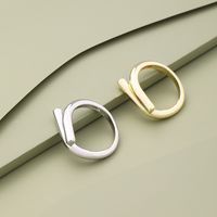 Basic Simple Style Classic Style Geometric Solid Color Alloy Wholesale Rings main image 1