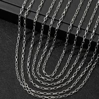 Basic Einfacher Stil Klassischer Stil Geometrisch Einfarbig Edelstahl 304 Männer Halskette main image 4