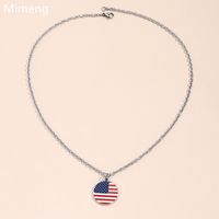 IG Style Modern Style Geometric American Flag 304 Stainless Steel Alloy Independence Day American National Day Unisex Pendant Necklace main image 6