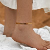 Hawaiian Vacation Simple Style Infinity Butterfly Copper Plating Women's Anklet main image 5