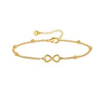 Hawaiian Vacation Simple Style Infinity Butterfly Copper Plating Women's Anklet main image 4