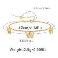 Hawaiian Vacation Simple Style Infinity Butterfly Copper Plating Women's Anklet sku image 15