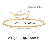 Hawaiian Vacation Simple Style Infinity Butterfly Copper Plating Women's Anklet sku image 14