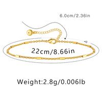 Hawaiian Vacation Simple Style Infinity Butterfly Copper Plating Women's Anklet sku image 7
