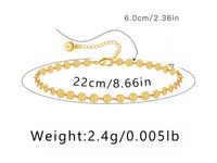 Hawaiian Vacation Simple Style Infinity Butterfly Copper Plating Women's Anklet sku image 17