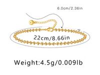 Hawaiian Vacation Simple Style Infinity Butterfly Copper Plating Women's Anklet sku image 11