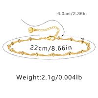 Hawaiian Vacation Simple Style Infinity Butterfly Copper Plating Women's Anklet sku image 5