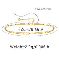 Hawaiian Vacation Simple Style Infinity Butterfly Copper Plating Women's Anklet sku image 12