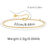 Hawaiian Vacation Simple Style Infinity Butterfly Copper Plating Women's Anklet sku image 2