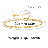 Hawaiian Vacation Simple Style Infinity Butterfly Copper Plating Women's Anklet sku image 16