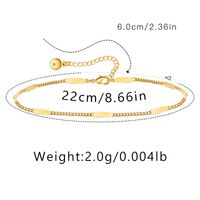 Hawaiian Vacation Simple Style Infinity Butterfly Copper Plating Women's Anklet sku image 3