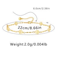 Hawaiian Vacation Simple Style Infinity Butterfly Copper Plating Women's Anklet sku image 9