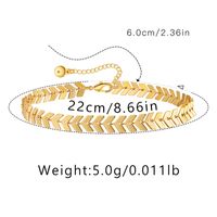 Hawaiian Vacation Simple Style Infinity Butterfly Copper Plating Women's Anklet sku image 8