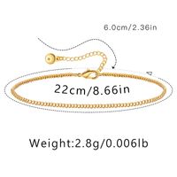 Hawaiian Vacation Simple Style Infinity Butterfly Copper Plating Women's Anklet sku image 4
