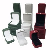Simple Style Solid Color Flannel Jewelry Boxes main image 1