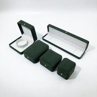 Simple Style Solid Color Flannel Jewelry Boxes sku image 1