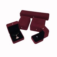 Simple Style Solid Color Flannel Jewelry Boxes sku image 3