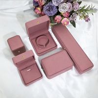 Simple Style Solid Color Flannel Jewelry Boxes sku image 10