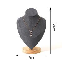 Modern Style Classic Style Human Pu Solid Wood Flannel Patchwork Jewelry Display sku image 10