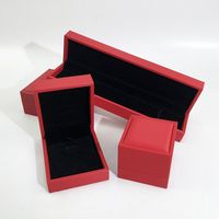 Simple Style Solid Color Pu Leather Jewelry Boxes sku image 15