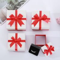 Simple Style Solid Color Paper Jewelry Boxes sku image 1