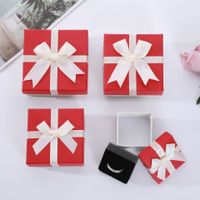 Simple Style Solid Color Paper Jewelry Boxes sku image 4
