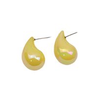 1 Pair Simple Style Classic Style Water Droplets Patchwork Arylic Ear Studs main image 3