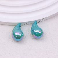 1 Pair Simple Style Classic Style Water Droplets Patchwork Arylic Ear Studs sku image 2