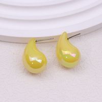 1 Pair Simple Style Classic Style Water Droplets Patchwork Arylic Ear Studs sku image 4