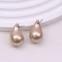 1 Pair Simple Style Classic Style Water Droplets Patchwork Arylic Ear Studs sku image 3