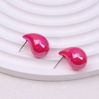 1 Pair Simple Style Classic Style Water Droplets Patchwork Arylic Ear Studs sku image 6