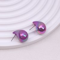 1 Pair Simple Style Classic Style Water Droplets Patchwork Arylic Ear Studs sku image 13