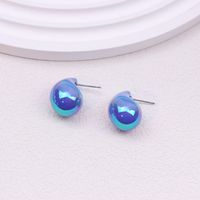 1 Pair Simple Style Classic Style Water Droplets Patchwork Arylic Ear Studs sku image 15