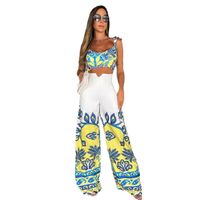 Women's Sleeveless Bodysuits Vacation Printing main image 3