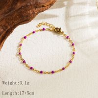 Basic Classic Style Commute Color Block 304 Stainless Steel 18K Gold Plated Bracelets In Bulk sku image 14