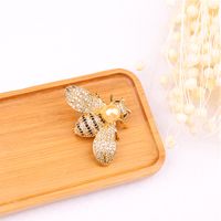 Simple Style Classic Style Bee Alloy Inlay Rhinestones Women's Brooches sku image 1