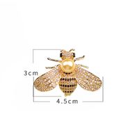 Simple Style Classic Style Bee Alloy Inlay Rhinestones Women's Brooches main image 2