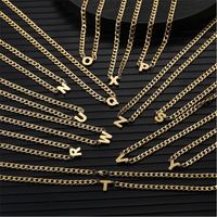 Simple Style Classic Style Letter 304 Stainless Steel Hollow Out Men's Pendant Necklace main image 1
