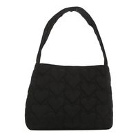 Women's Medium Canvas Heart Shape Solid Color Streetwear Magnetic Buckle Tote Bag main image 5