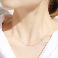 Wholesale Elegant Modern Style Classic Style Letter Copper Inlay Zircon Pendant Necklace main image 2