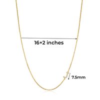 Wholesale Elegant Modern Style Classic Style Letter Copper Inlay Zircon Pendant Necklace main image 6